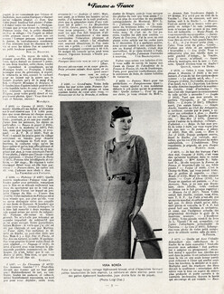 Véra Boréa (Couture) 1934 Wool Dress