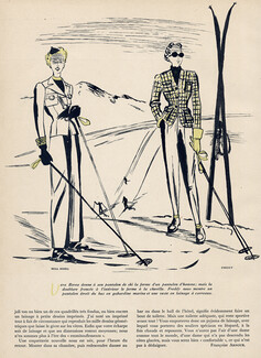 Véra Boréa (Couture) 1937 Jacques Demachy, Skieuses