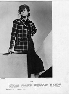 Véra Boréa (Couture) 1938 Rodier (Fabric), Studio Franz