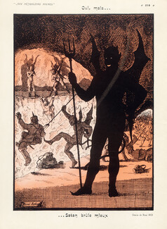 René Reb 1915 Satan Devil