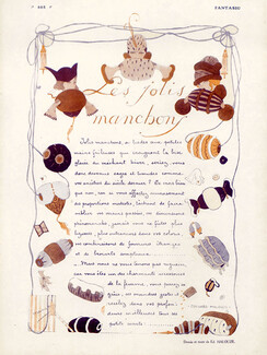 Les jolis manchons, 1916 - Muffs, Texte par Edouard Halouze