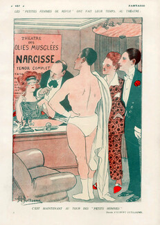 Albert Guillaume 1920 Casting, Theatre, Muscular Man