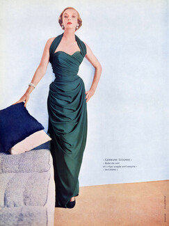 Germaine Lecomte 1952 Ducharne, Evening Gown, Photo Richard Dormer