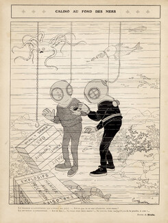Pierre Rivalta 1909 Scaphandriers, Divers