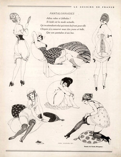 Gerda Wegener 1917 Sexy Girls, Corsets, Stockings Hosiery