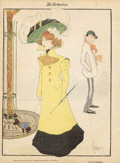 Georges Leonnec 1900 Elegant Parisienne, The Former Lover