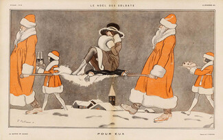 Fabiano 1917 "Le Noël des soldats" Santa Claus