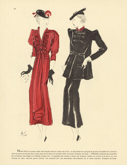Nina Ricci 1936 Irmone & Suzy Hat Dresses Annette Sarradin