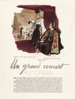 André Delfau 1943 Un grand concert à l'Opéra, Bruyère, Robert Piguet