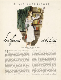 Les Femmes et les Livres, 1943 - André Delfau, Texte par Léon-Paul Fargue, 4 pages