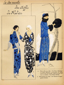 RODIER 1923 ''Les Idées Nouvelles de la Mode'' Fashion Art Deco Pochoir "Tres Parisien"