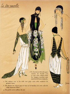 1923 ''Les Idees Nouvelles de la Mode'' Fashion Art Deco Pochoir "Tres Parisien"