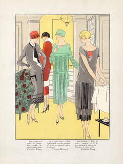 Jenny (Couture) 1924 AGB (Art Goût Beauté), Premet, Bernard & Cie, pochoir