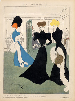 Portalez 1907 "Le Grand Chic", Fashion Illustration, Evening Dress