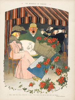 Joseph Hémard 1909 "Les bénéfices du mariage"