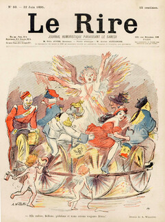 Willette 1895 merry-go-round