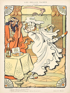 Lucien Métivet 1896 "Les Belles Dames" Salomé, Hérode, Dance of the Seven Veils