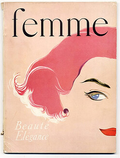 Femme 1955 N°12 Juin-Juillet, Gene Loyd, la Haute Couture à la plage, 104 pages