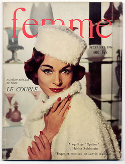 Femme 1956 N°21 Décembre, Lanvin Castillo, 104 pages