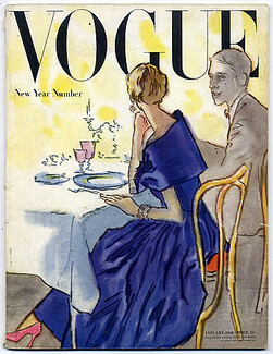 British Vogue January 1948 René Bouché, Picasso, André Derain, 96 pages