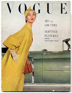 British Vogue July 1950 Scottish Features, Paris Original Models, Schiaparelli