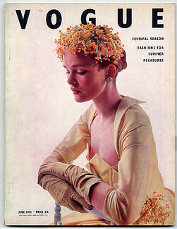 British Vogue June 1951 Festival Season, Norman Parkinson, Digby Morton, Bette Davis