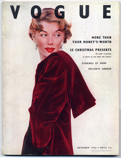 British Vogue November 1952 Irving Penn, 176 pages