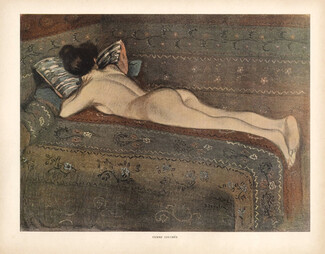Steinlen 1902 "Femme couchée" nude