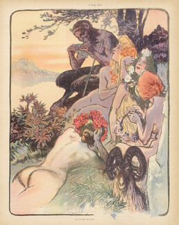 Paul Balluriau 1902 "La Flûte de Pan", Panpipes