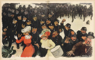 Grün 1902 "Manifestation", Event, Policemen