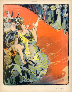 Kupka 1902 La folie et la raison... Cancan, dancers, Chorus Girl