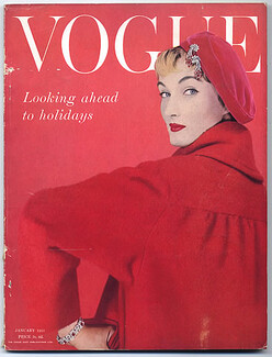 Vogue UK (British) 1955 January, Erwin Blumenfeld, Deauville (City), Kees Van Dongen, Grace Kelly, Mary Mercer, Arabella Stuart, 120 pages