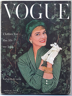 Vogue UK (British) 1955 February, Norman Parkinson, René Bouché, 172 pages
