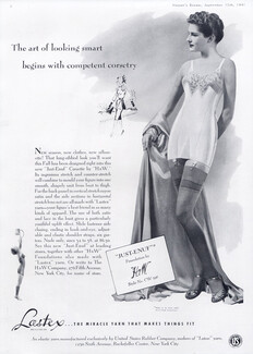 H&W Fondations (White & Holmes) (Corsetmaker) 1941 Lastex, Corselette, Stockings