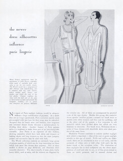 Worth & Madeleine Vionnet 1929 negligee