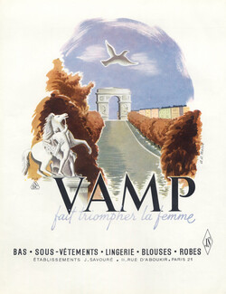 VAMP (Lingerie) Ets J. Savouré 1950