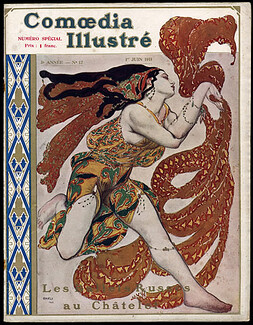 Comoedia Illustré 1911 n°17 Ballets Russes, Russian Ballets, Martyre de Saint-Sébastien, Léon Bakst, Ida Rubinstein