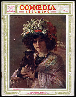 Comoedia Illustré 1909 n°11 Ballets Russes, Russian Ballets, Mlle Polaire, Vaslav Nijinsky, Tamara Karsavina, 32 pages