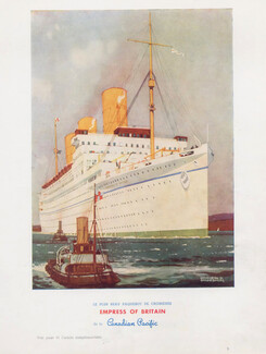 Canadian Pacific (Ship Company) 1937 "Empress of Britain" Kenneth Shoesmith