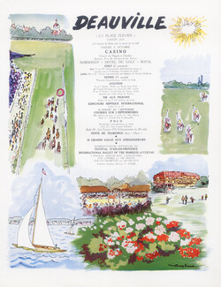 Deauville 1951 Horse Racing Polo, Guy Serre