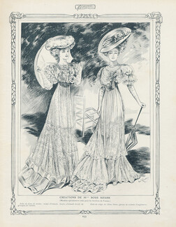 Boué Soeurs (Couture) 1906 Fashion Illustration
