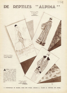 Alpina (Exotic Leather) 1927 Drecoll Callot Soeurs, Martial et Armand, Pierre Simon