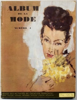 Album de la Mode du Figaro 1944 N°4, Mode de Paris, Christian Bérard, Pierre Mourgue, Bernard Blossac, Jean Moral, Hermès