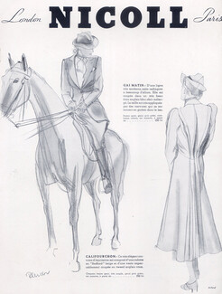 Nicoll & Cie (Department Store) 1937 Riding clothes, Plucer