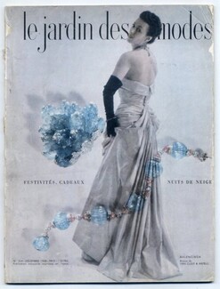 Le Jardin des Modes 1948 N°324, Balenciaga, Van Cleef & Arpels, Schiaparelli, Jacques Griffe, Jacques Fath, Boucheron