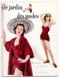 Le Jardin des Modes 1948 N°320, Pierre Balmain, Hermès, Véra Boréa, Jean Bader, Henry a la Pensée, Calixte