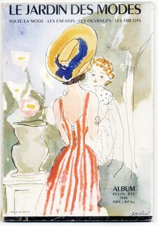 Le Jardin des Modes 1946 "Album plein été", Amy Linker, Véra Boréa, Schiaparelli, Hermès