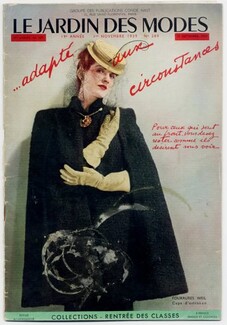 Le Jardin des Modes 1939 N°289, Weil, Hermès, Schiaparelli, Véra Boréa, Creed