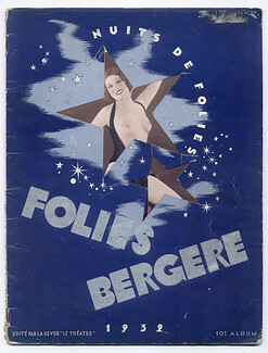 Folies Bergère 1932 "Nuits de Folie", Erté, 28 pages