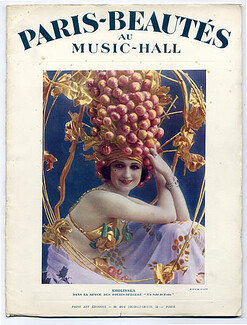 Paris-Beautés au Music-Hall 1925 Album, Casino de Paris, Folies Bergère, Josephine Baker, Erté, 32 pages